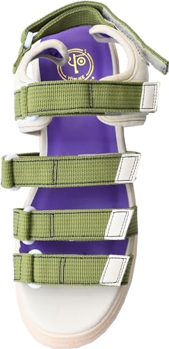 Yosuke Women's Olive Combination Sandals, Size 22.5cm, 2810128