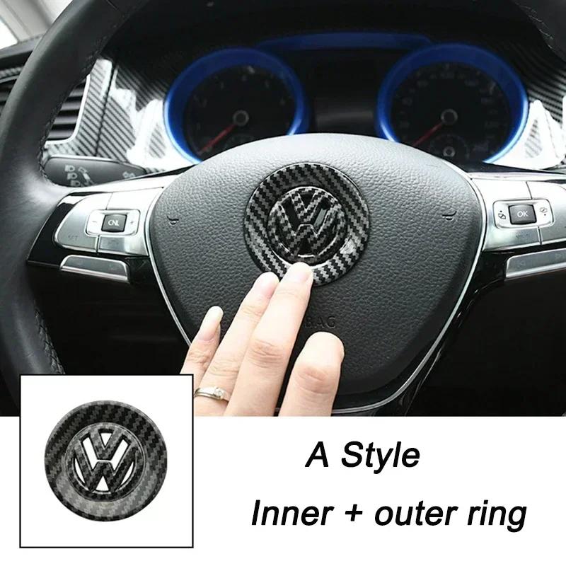 Pro VW Volkswagen Jetta MK5 Golf 3D ABS Dutý Středový Znak Volantu Auta Samolepka pro Volkswagen Passat MK6 MK7 CC Pol