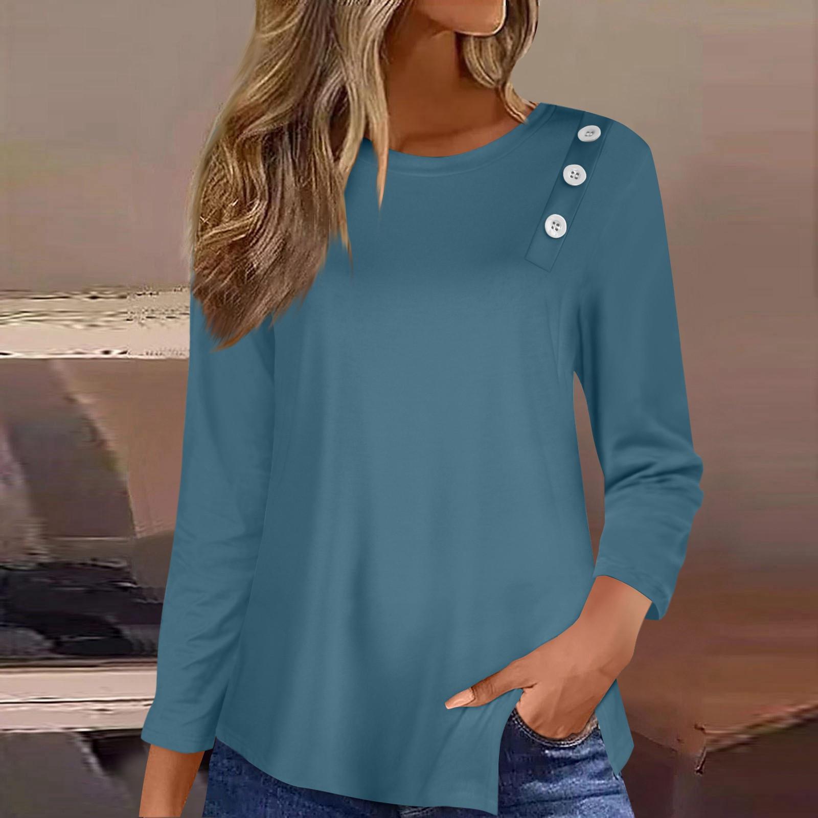 Футболка с пышным подолом на пуговицах — фото 8