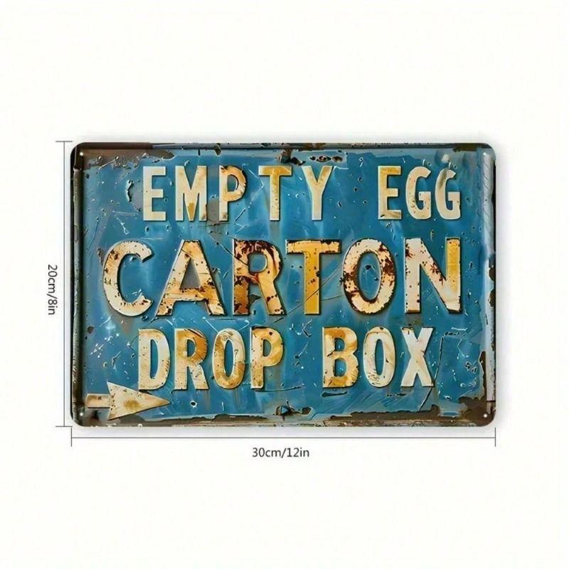 1 Piece Retro Metal Tin Sign Decorative Painting 8x12 Inch Office Living Room Patio Wall Decor