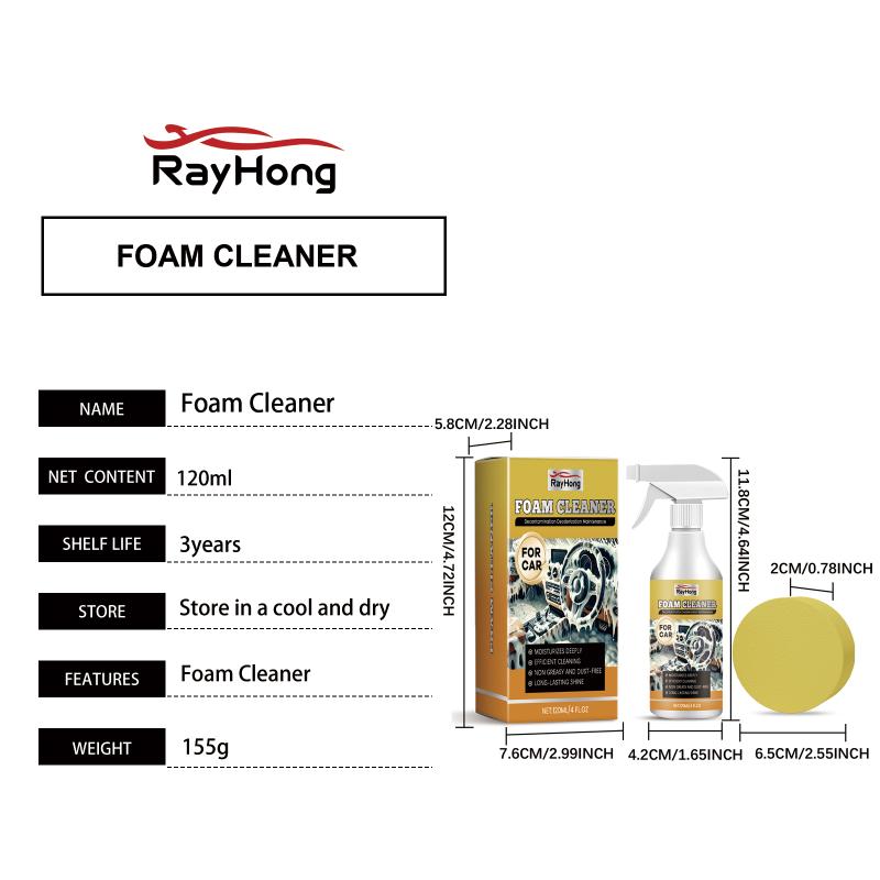 Car Interior Multi Purpose Foam Cleaner for Deep Decontamination Waterproof Protection and Efficient Maintenance