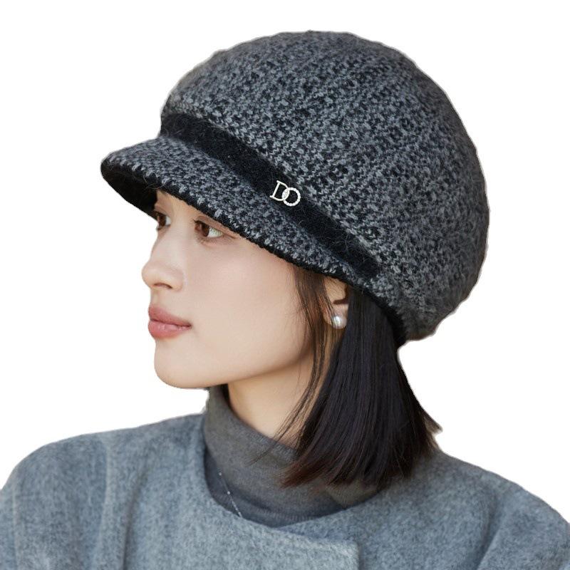 Mutter Hut weiblich Herbst und Winter kalt gestrickte Thermomütze mittleren Alters verdickte Oma Mütze Wollmütze