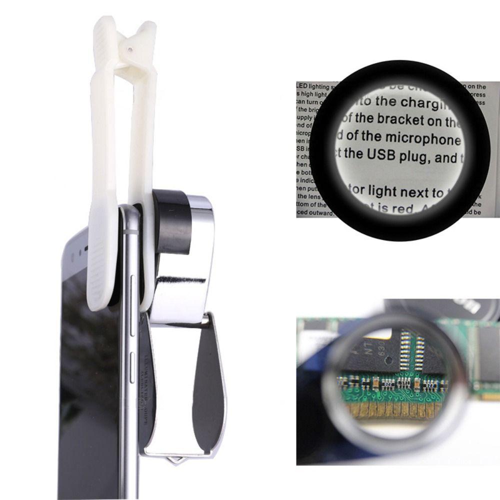 Handheld Folding Jewelry Magnifier 30x21mm Mini Jewelry Lupas  Stone Identification