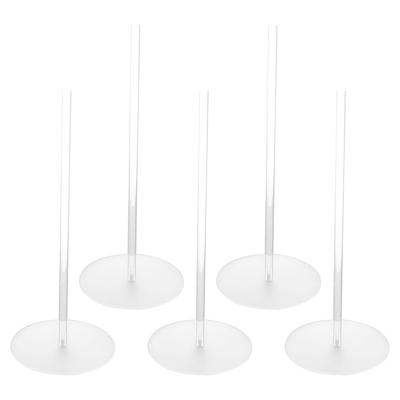 5Pcs Clear Donut Stands Wedding Table Decoration Acrylic Doughnut Holder Wall Holds Practical Dessert Display Stand Table