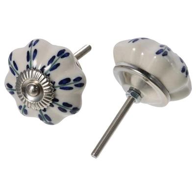 6ks hliníkový jednoduchý nábytek tahací knoflík Keramická obtisková rukojeť Odolné vintage ošuntělé knoflíky Worker