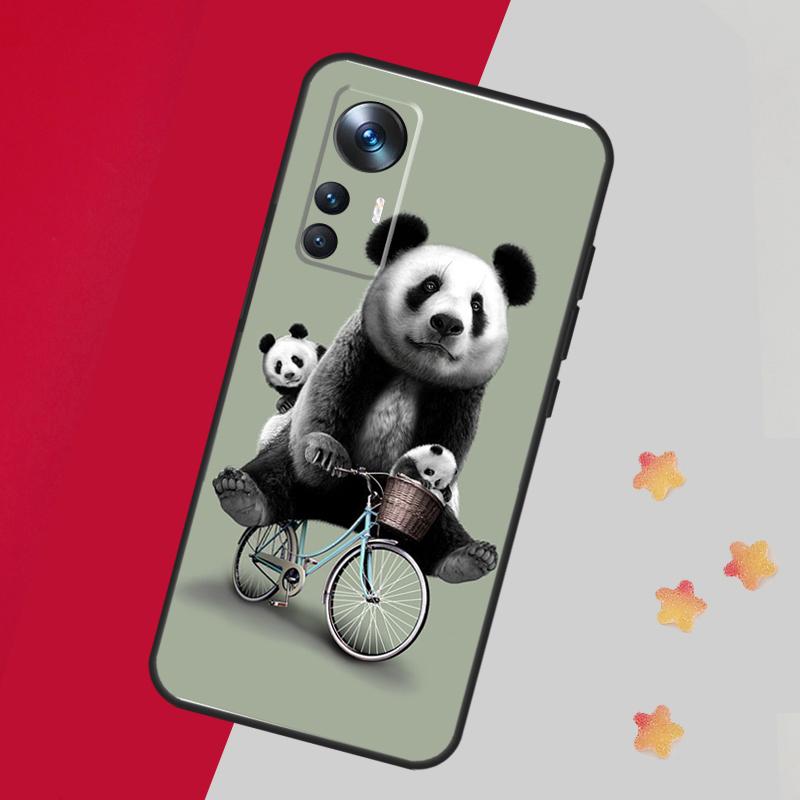 Panda Animal Cute Bear Case For Xiaomi 14 13 11T 12T 13T Pro 12 Lite 12X POCO X3 X5 Pro X4 F4 M5 M5s F3 F5 Cover