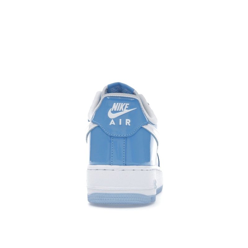 Nike Air Force 1 07 LV8 Psychic Blue Patent Men Sneakers University-Blue White HV9405-400