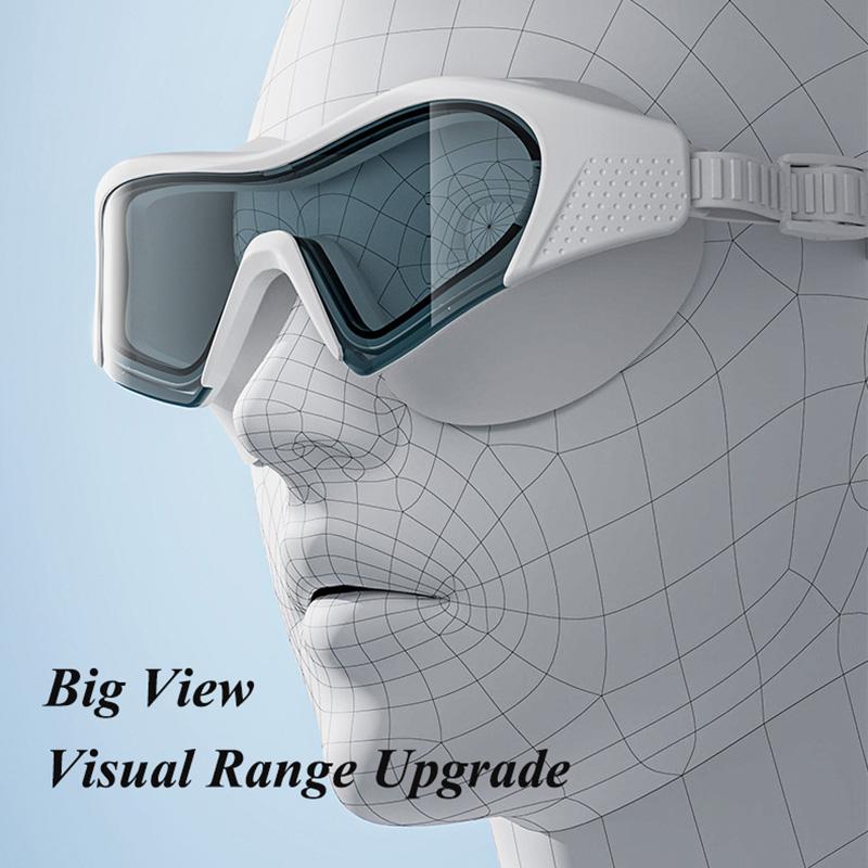 Swimming Goggles HD Anti Fog Waterproof Men Women Professional Large Frame Silicone  High Quality Swimming Glasses