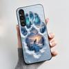 Case For Sony Xperia 1 V 2023 Candy Colored Shockproof Cover For Sony Xperia 1 VI (PDX245) Simple Flower Pattern Black Case