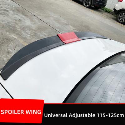 Uniwersalny Spoiler Montaż samochodu ABS Tył Stick-bezotworowy Stałe skrzydło Trzyczęściowe regulowane 115CM-125CM