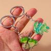 Lovely Acrylic Frog Keychain Men Women Animal Keyring Pendants for Car Key Holder Handbag Decor Handmade Jewelry Gifts