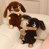40CM Adorable Big Eyes Dachshund Plush Toy Soft Stuffed Animal Dog Doll Funny Dachshund Wear Clothes Doll Pet Puppy Gifts