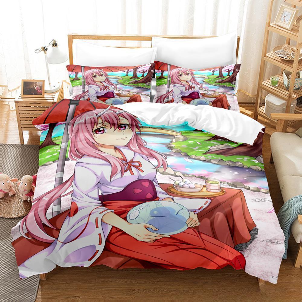 That Time I Got Reincarnated As A Slime Bedding Set Single Twin Full Queen King Size Bed Set Adult Kid Bedroom Duvet Cover Sets