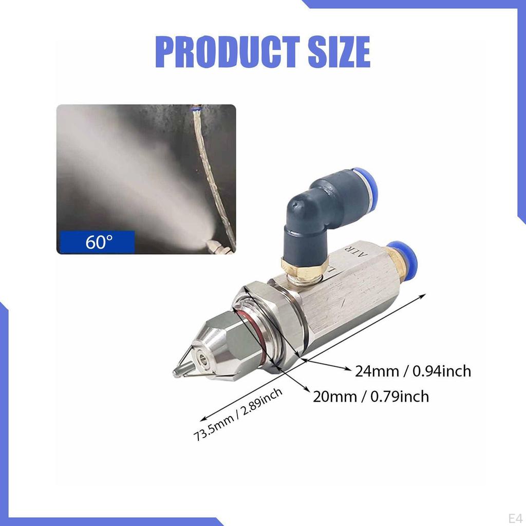 Replacement Stainless Steel Atomizing Nozzle, Mist Nozzle