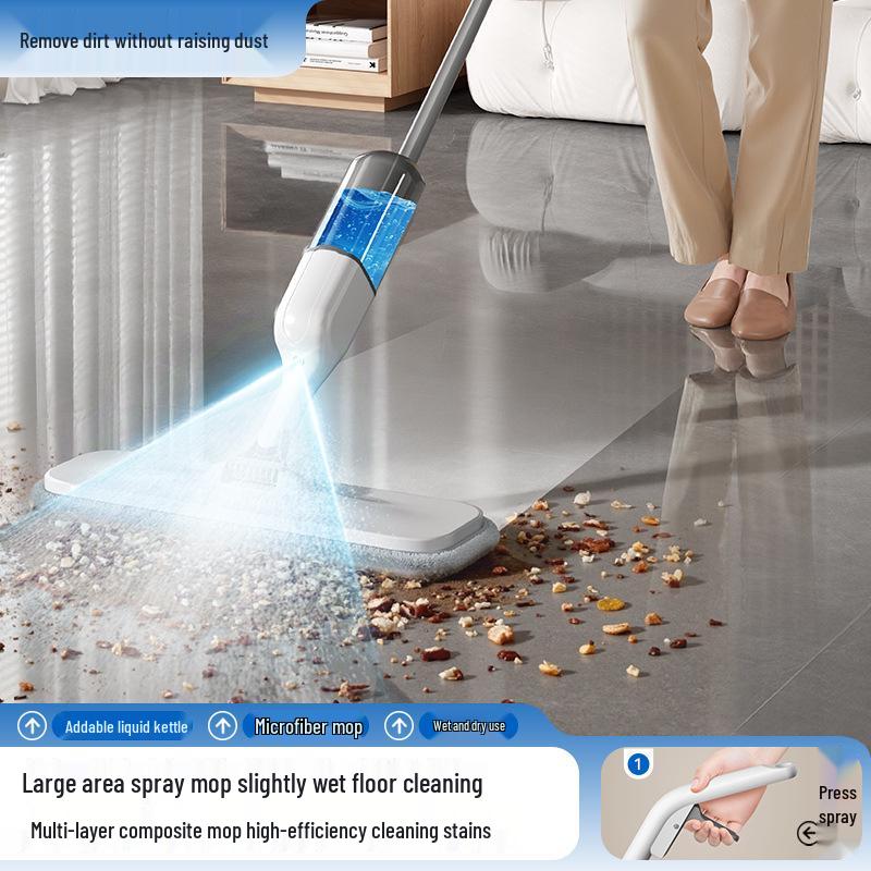 Wanben Dual-Use Spray Mop for Wooden Floors - Wet & Dry Household Cleaning Tool