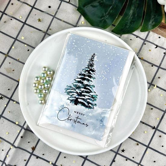 1/20Pcs Christmas Cards with Envelopes Watercolor Design Merry Christmas Greeting Cards Holiday