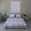 Blue cartoon faces. Bedding Duvet cover sets Duvet covers Pillowcases gifts (1 * Duvet Cover 2 * Pillowcases, without duvet insert)