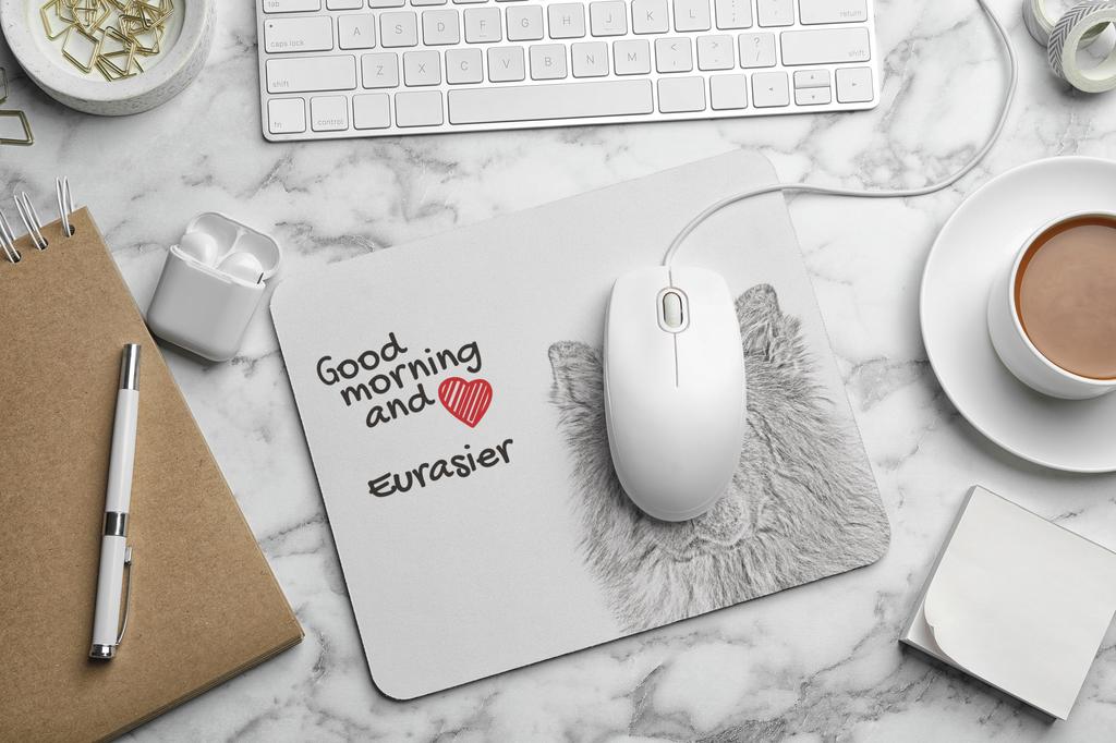 Avrasya, Eurasier - baskılı mouse pad, kişiselleştirilmiş köpek temalı mouse pad, Art-Dog markasından bir ofis çalışanı için benzersiz bir aksesuar