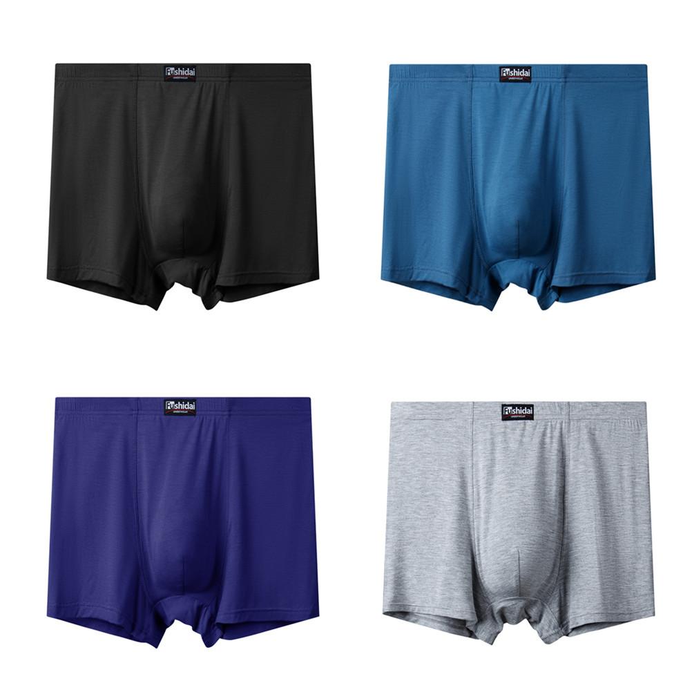 4 Pieces Big Size Underwear Men 's Panties Breathable Underpants Modal Oversize Boxers Shotrs 3XL 4XL 5XL 6XL  7XL 8XL 9XL 10XL 11XL 12XL 13XL