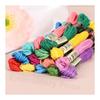PATIKIL 14pcs Skin Embroidery Thread Polyester Embroidery Thread for Bracelet Cross Stitch Hand Embroidery Multicolor Yellow