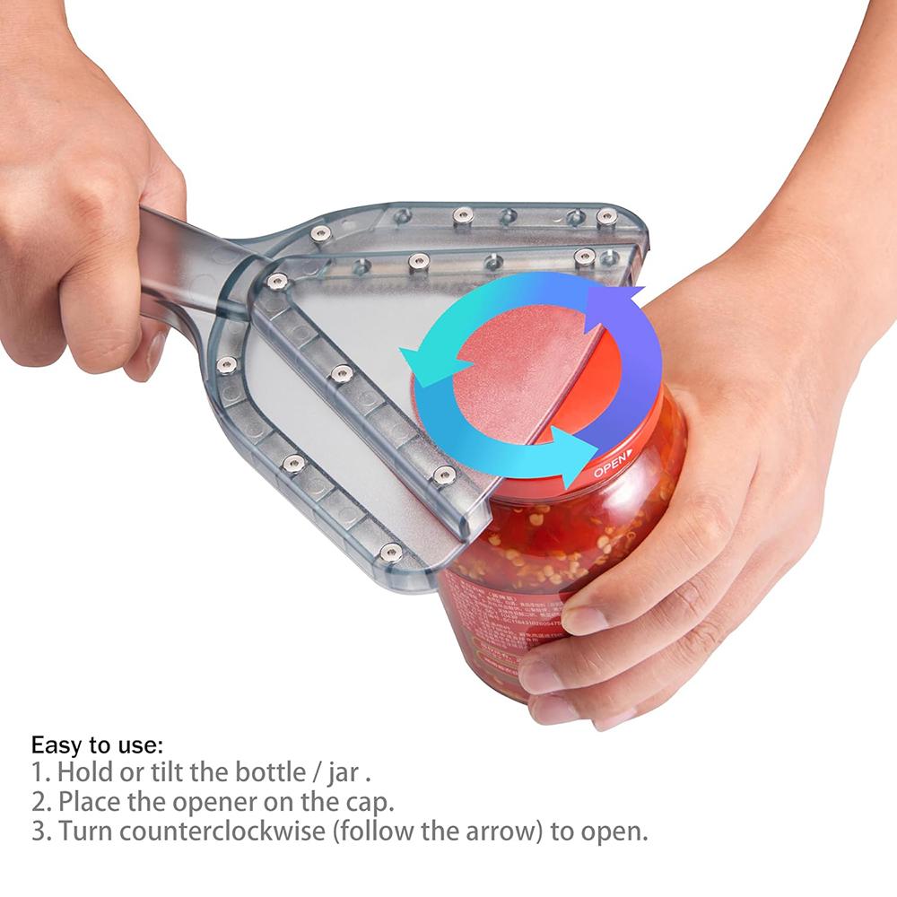 Jar Opener|Effortless Jar Opener for Weak Hands & Seniors With Arthritis Jar Lid Opener for Arthritic Hands- Opens Any Size Jar