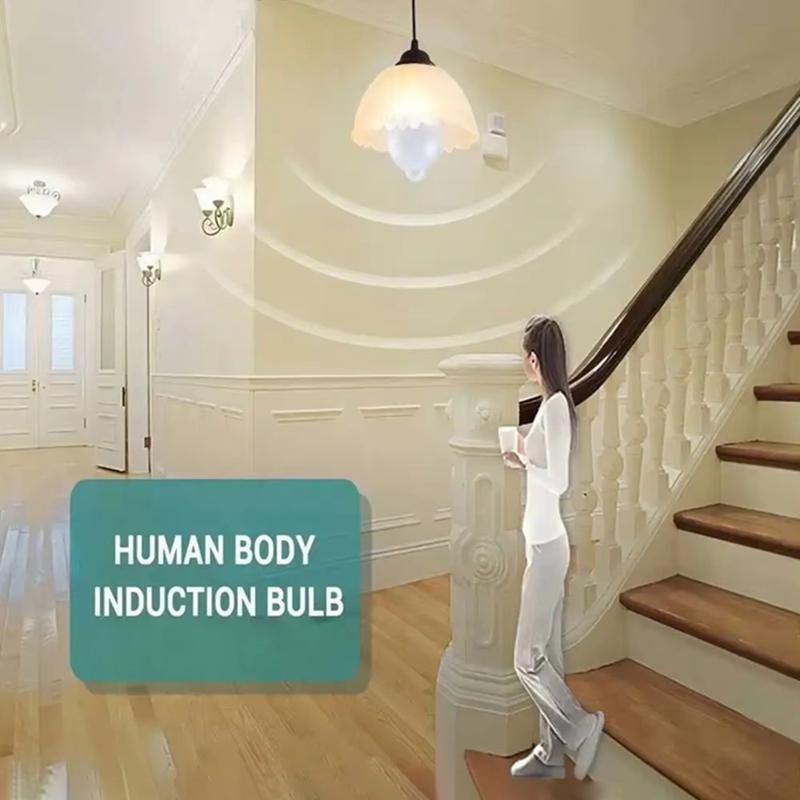 Human Body Sensing LED Light Bulb 220V 110V 12W 18W Smart Bulb Motion Activated ON/OFF Home Lights Lamp with Motion Sensor