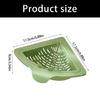 Strong Magnetic Suction Triangular Drain Basket for Secure Sink Attachment Twist Open Bottom Kitchen Strainer Organizers