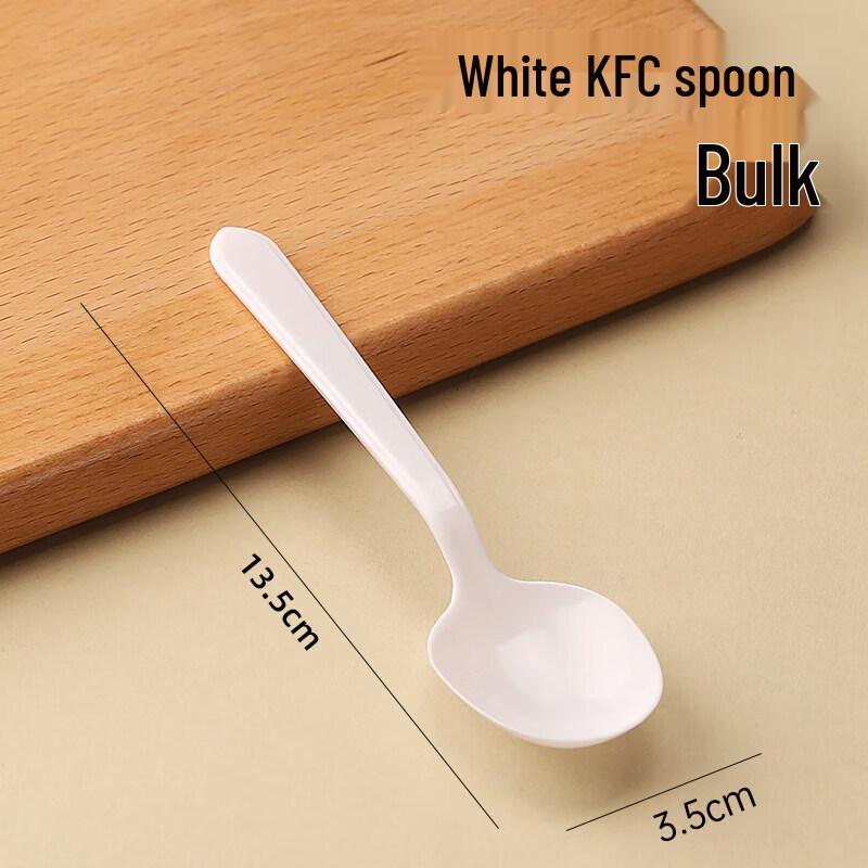 Thickened Commercial Food-Grade Plastic Disposable Spoons