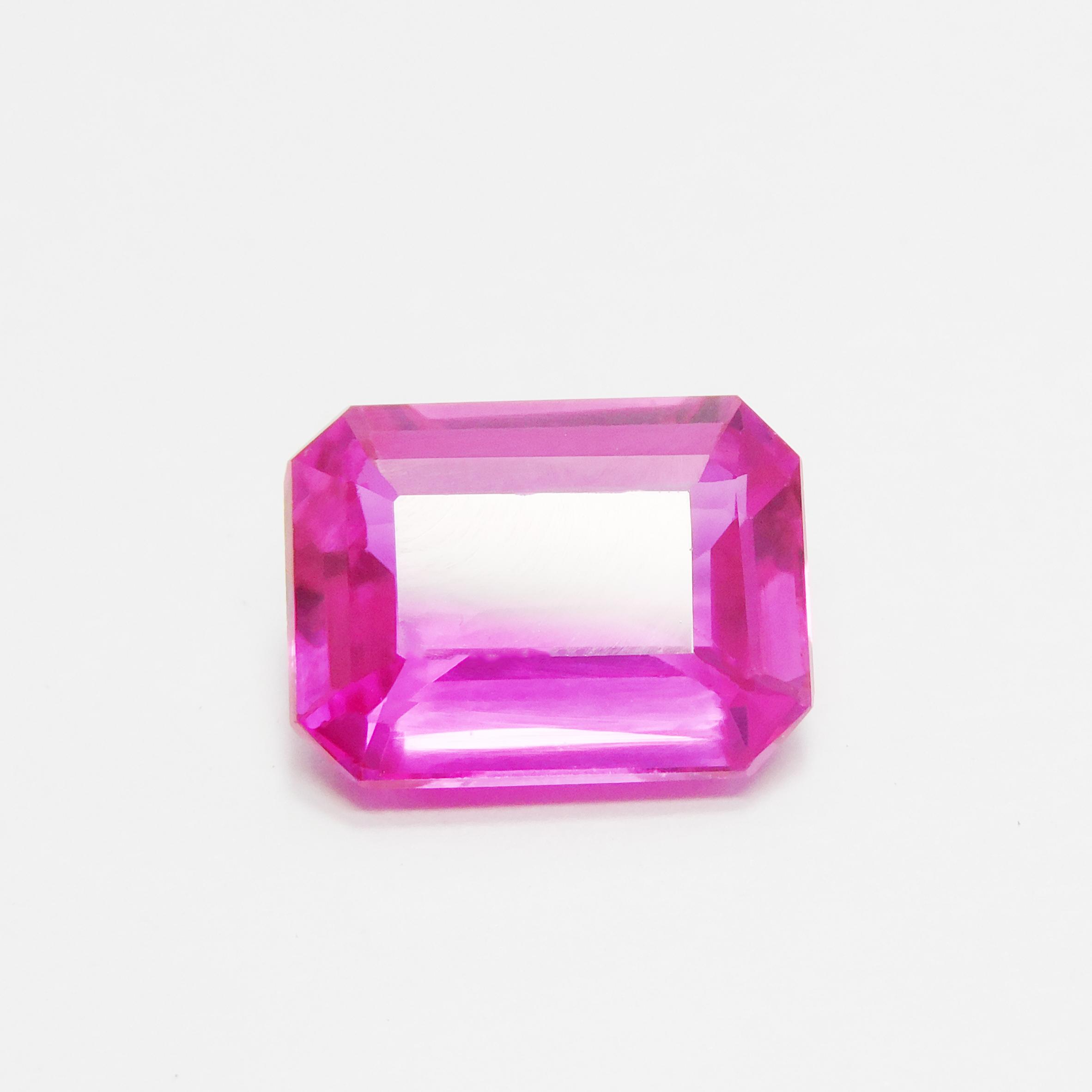 

CERTIFIED 8.95 Ct pink Ruby Cushion Cut Natural Loose Gemstone For Earring P-4664-Ra 10.8 mm approx рожевий
