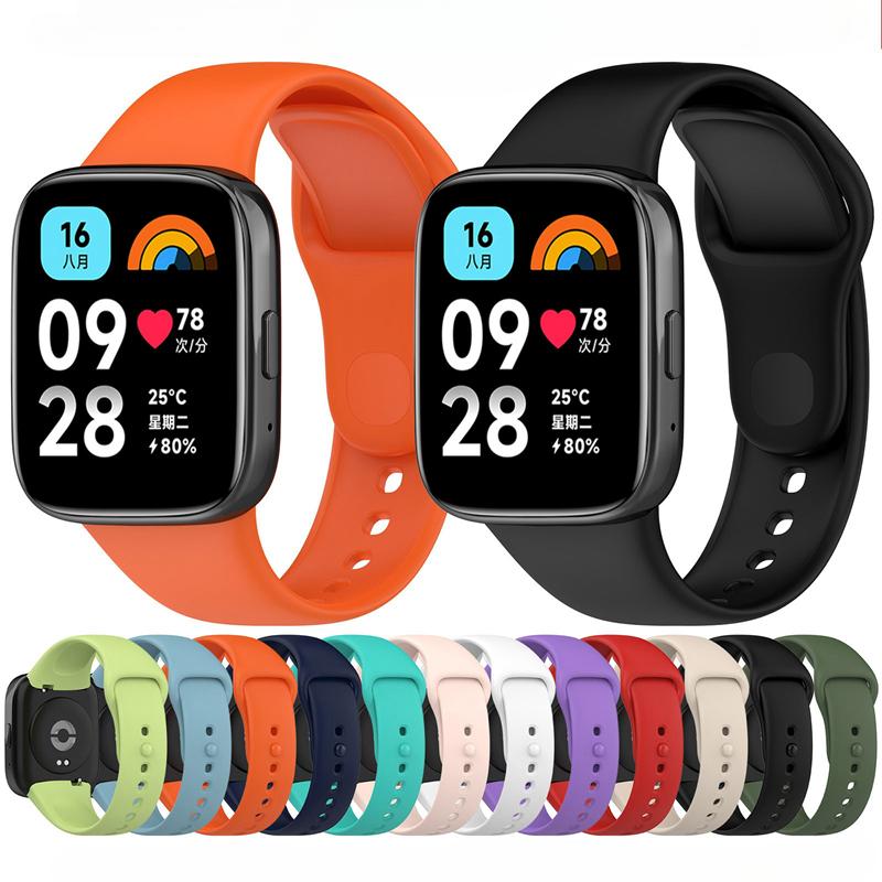 Silicone Strap For Redmi Watch 3 Active Replacement Bracelet For Xiaomi Mi Band Watch3 Active Breathable WristBand Strap Belt