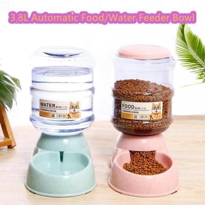 3.8L Automatic Non-Slip Dog Cat Bowl Pet Feeding Products Waterer Dog Food Feeder Bowl Water Dispenser for Cat Dog Accessories
