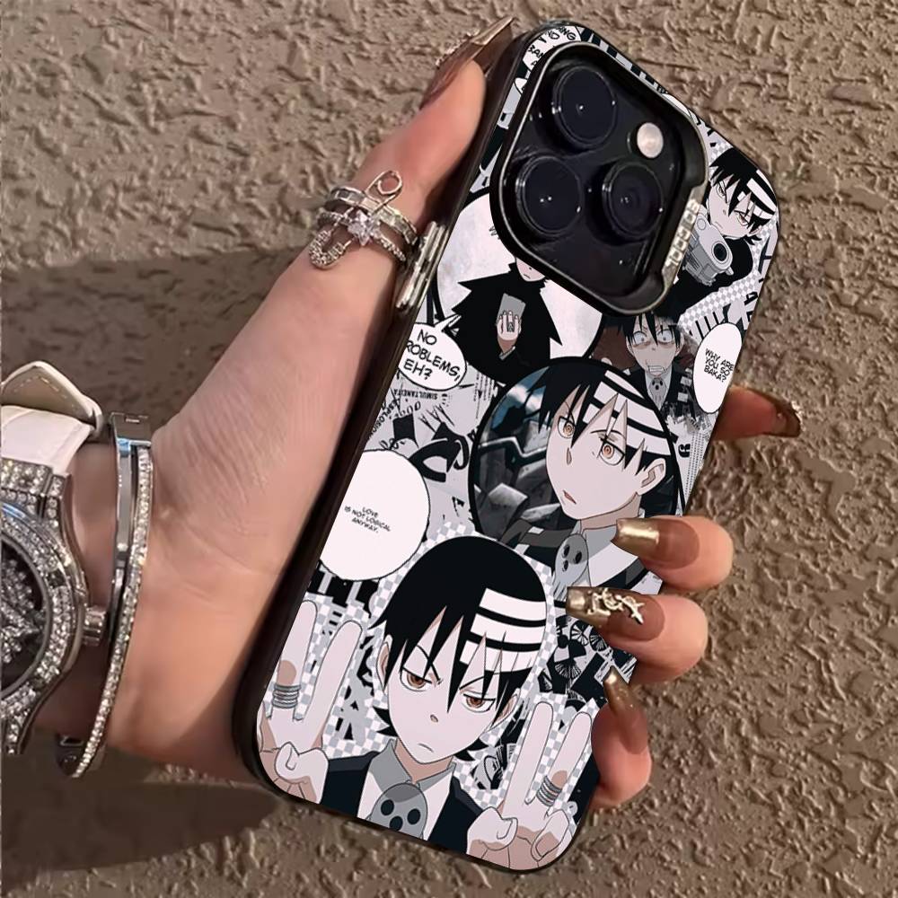 

Чехол для телефона с аниме S-Soul Eater для iPhone 17,16,15,14,13,12,11,Pro,Max,Plus Ударопрочный чехол iPhone15pro