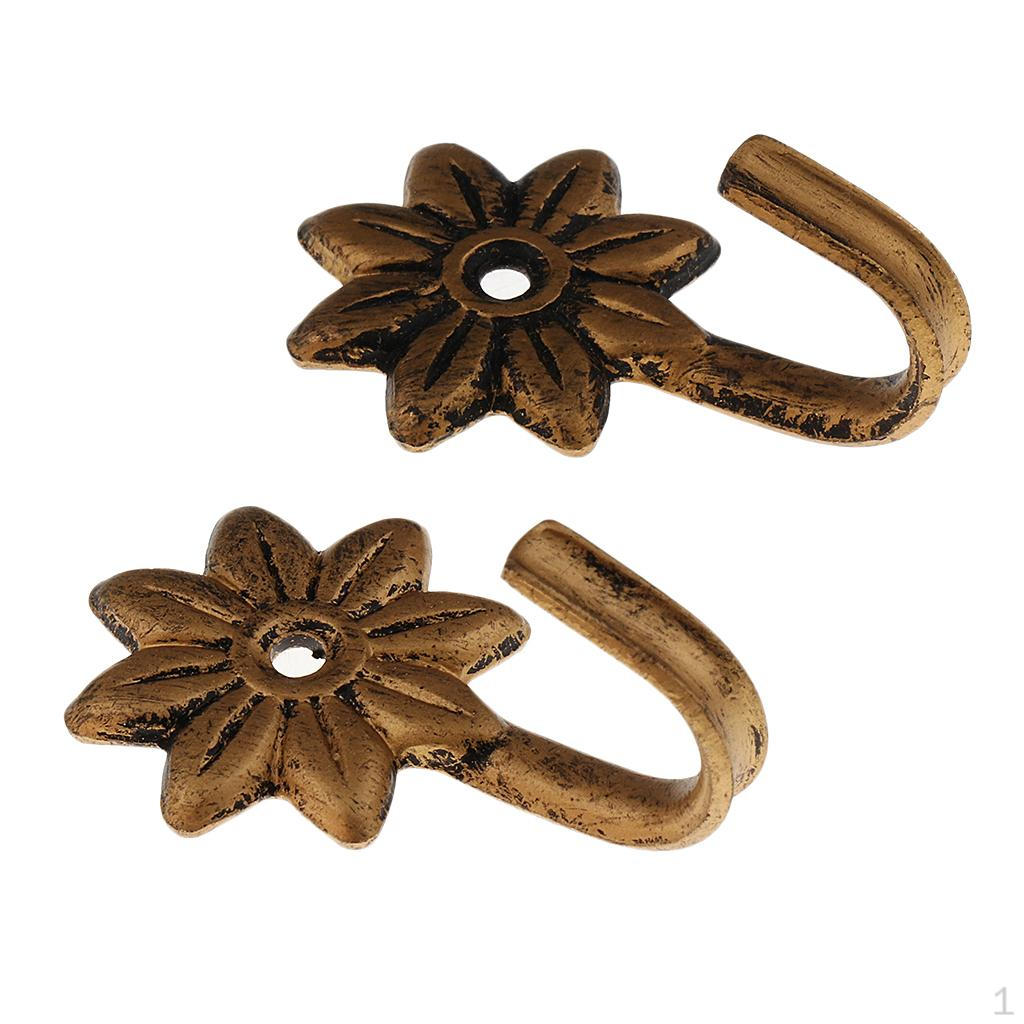 2 Pieces Sliding Hooks For Curtains Alzapaños Decorative Collection Bedroom Retention Elegant