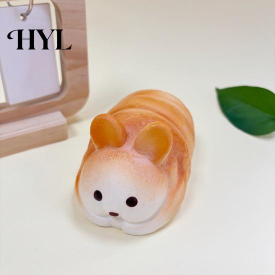 Fake Food Stress Reliever Simulated Toy Slow Rebound Bread Design Relief Rising Squeeze Realistic Texture Color Soft Silicone Decompression