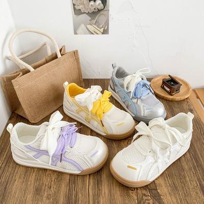 A9919 Latex Insole/breathable Mesh Board Shoes Women's Shoes New Summer Little White Shoes Bread Shoes