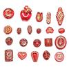 Acrylic Retro Gilded Czech Glass Beads for DIY Jewelry Making