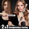 260C Negative Ion Titanium Plates Flat Iron 2 In 1 Vibrating Electric Ceramic Hair Straightener Curler