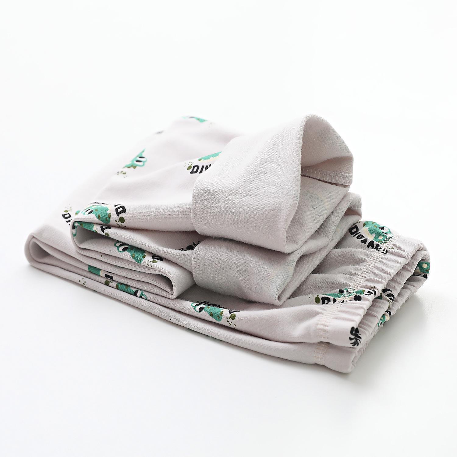 

Детские весенне-осенние хлопковые эластичные брюки - Принтованные для девочек и мягкая одежда для сна для мальчиков 100 (80-90cm)