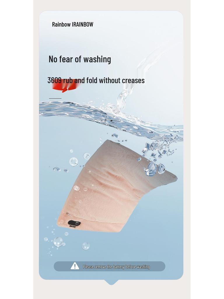 Iridescent Rechargeable Hand Warmer: Adjustable Temperature, Washable Pad, Smart Digital Display.