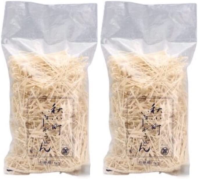 

Inaniwa Udon, 1kg x 2 bags, Akikomachi, Inaniwa Udon, Horie, Akita, Yuzawa, Large Capacity, Off-cuts