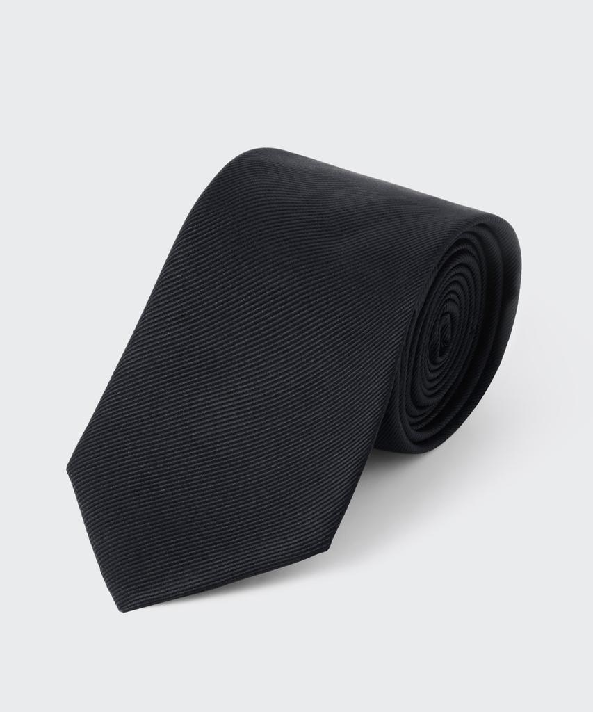 MUSINSA STANDARD Narrow Solid Tie [Black]
