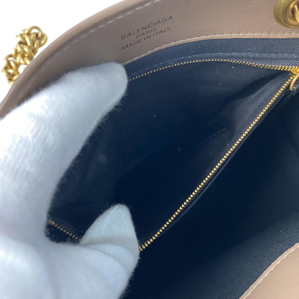 Used BALENCIAGATote Bag Brown/Gold Series Leather Women