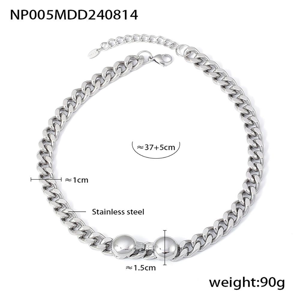 

Персонализированный браслет из нержавеющей стали с простой текстурой, легкий роскошный декоративный комплект цепочек