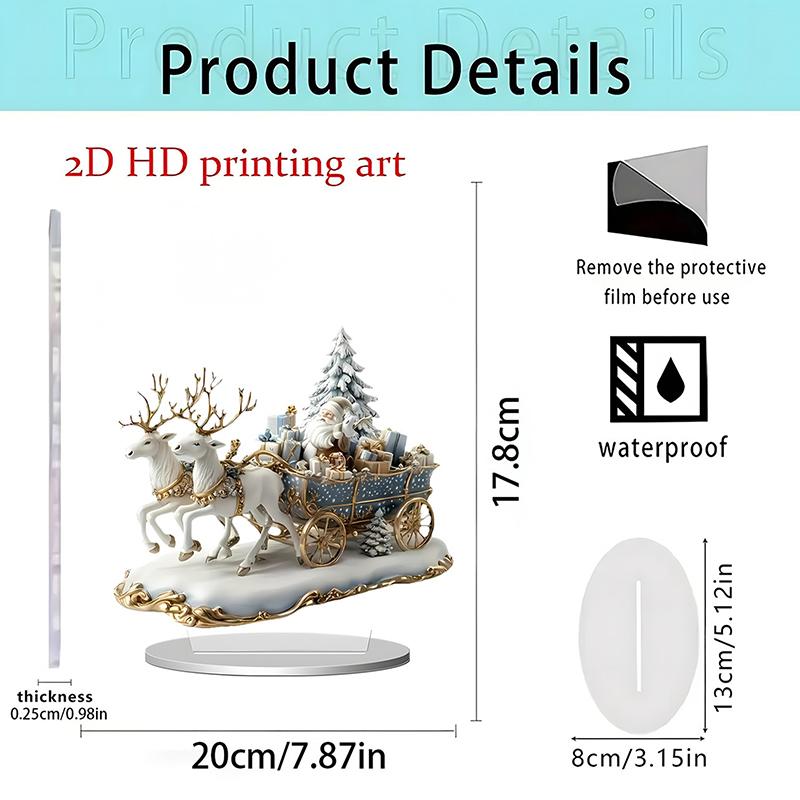 Christmas Ferris Wheel Holiday Decoration Home Acrylic Ornaments Decorative Ornaments Crafts Cooking Ornament Fast Shipping