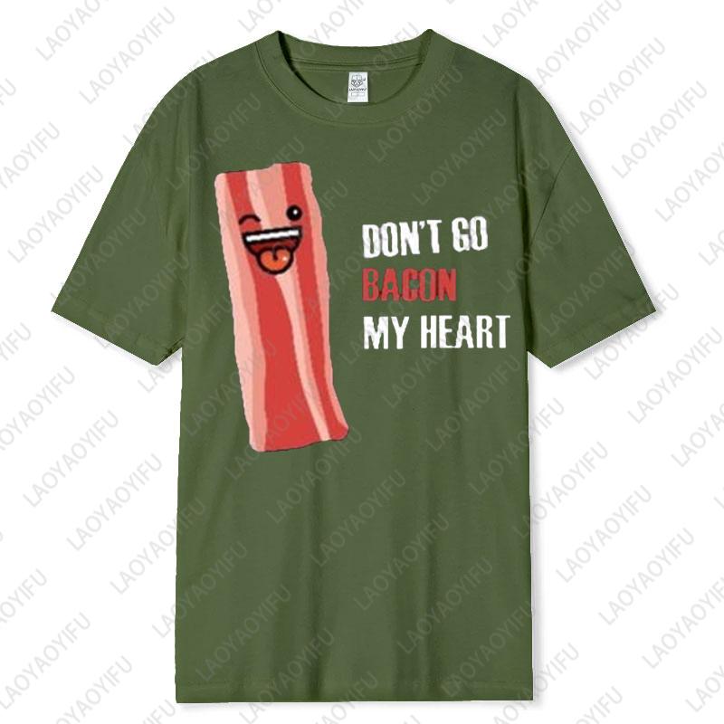 Funny Couple Unisex Adult Cotton TShirts His Hers Matching Shirt Boyfriend Girlfriend Fried Eggs with Bacon Casual Lovely Tee