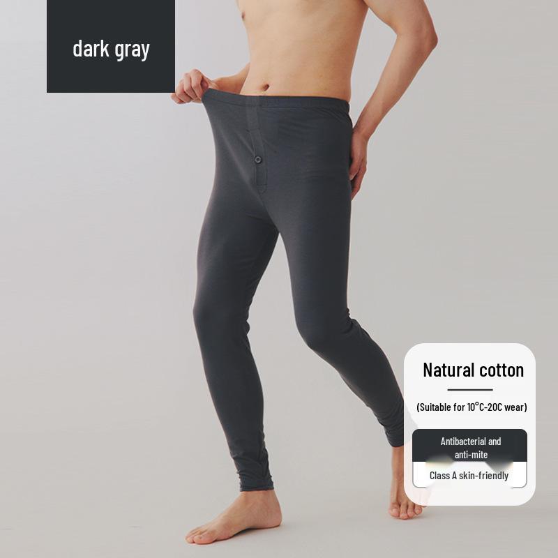 Men's Pure Cotton Slimming Antibacterial Autumn Long Underpants