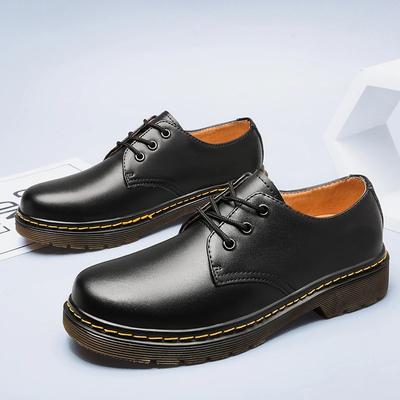 Fashion British Style Luxury Outdoor Shoes Brand Thick Bottom Oxford Shoes Lace Up Safety Shoes Beef Tendon Outsole Work Shoe Casual