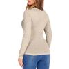 Women's Fashionable Round-neck Long-sleeved Solid-color Pullover Casual Top