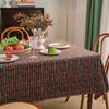 Indoor Outdoor Dinning Tabletop Decoration Rectangle Cotton Linen Table Cloth