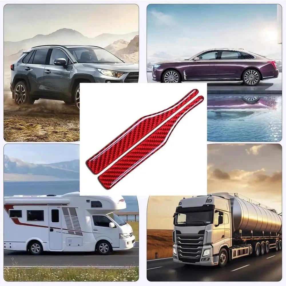 Car Side Mirror Anti Collision Strip Carbon Fiber Look Scratch Protector Sticker Universal for Door Edge Bumper Guard Trim Interior Mirrors 6